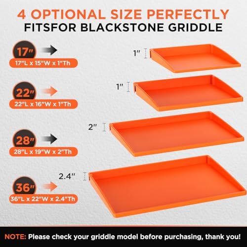 17" Silicone Griddle Mat for Blackstone 17 Inch Grill, Heavy Duty Food Grade Silicone Griddle Cover, Protect Your Grill from Dirt & Rust All Year Round - Image 6