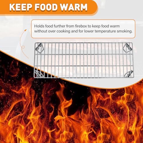 Grills Upper Rack for Green Mountain Daniel Boone Choice & Prime Grill Models, Heavy-Duty Stainless Steel Grill Warming Rack Accessories, GMG-6008 Replacement Parts for GMG Ledge Pellet Grill - Image 4