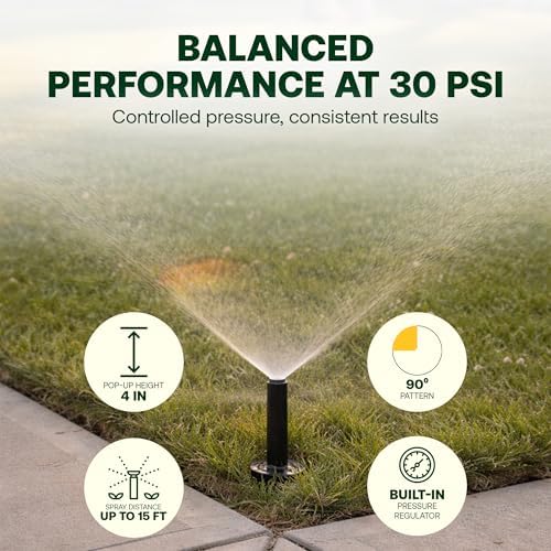 Rain Bird 1804QDPRS Pressure Regulated 4 Inch Pop Up Sprinkler Head 4 Pack - Image 3