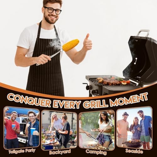 TIVOLI 3PCS Grilling Accessories Set - Heavy Duty BBQ Tool Set - Image 5