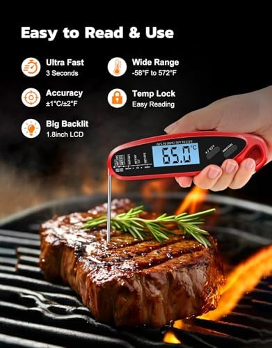 Instant Read Meat Thermometer Digital for Cooking with Dual Probe - Image 2