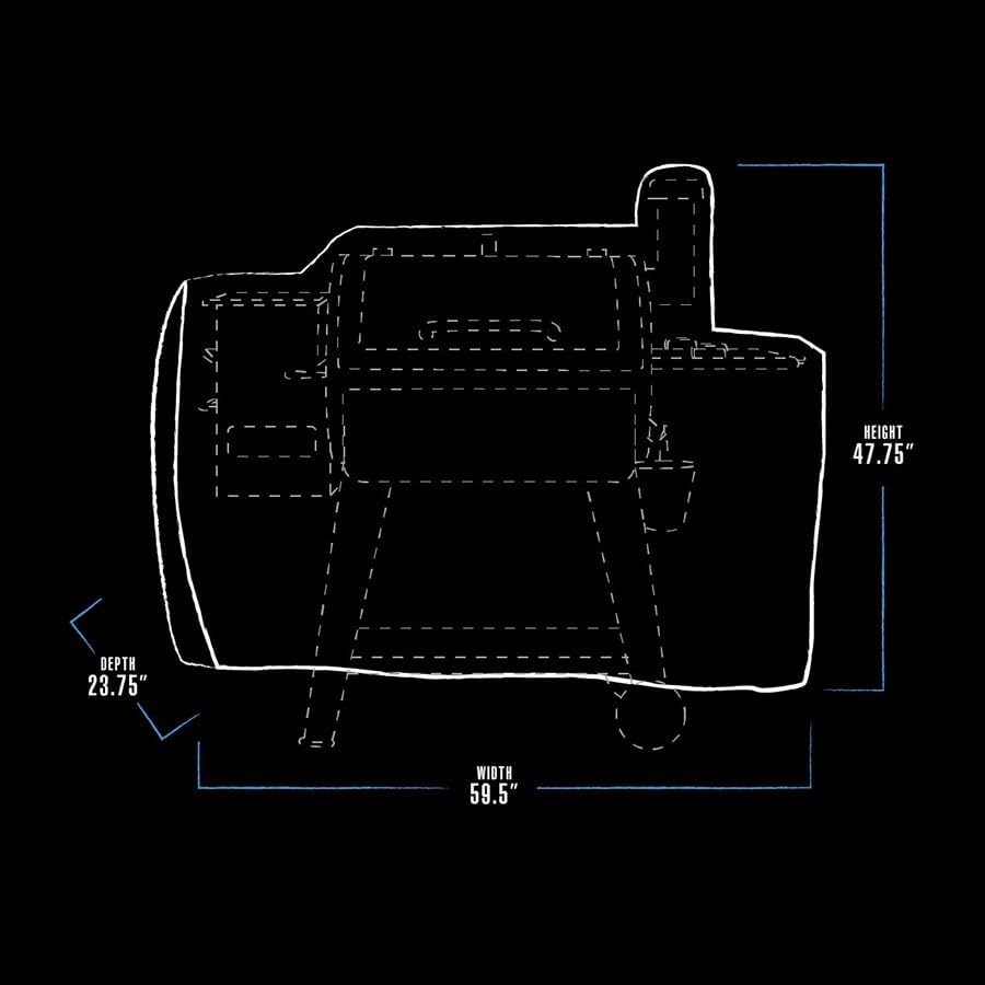 Pit Boss 800 Series Deluxe Grill Cover for 820 and 850 Grills - 73821 - Image 6