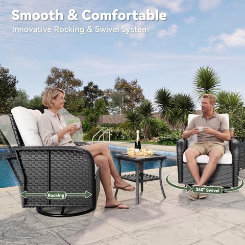Aoxun 7-Piece Wicker Rattan Patio Furniture Set with Thick Cushions - Image 4