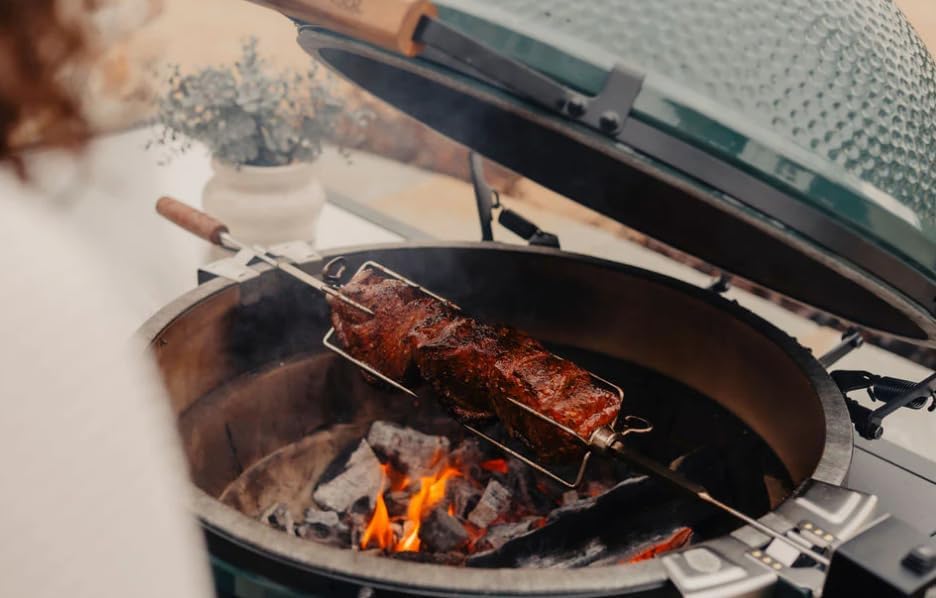 BBQ Island Grills & Smokers Rotisserie for XL Large Big Green Egg - Image 5