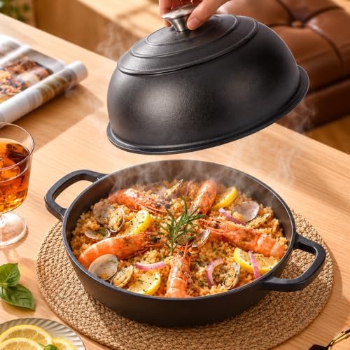 Cast Iron Dutch Oven for Bread Baking, 5.5QT Pre-Seasoned Bread Oven Set - Image 6