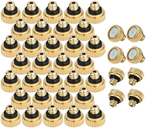 Brass Misting Nozzles for Garden Cooling System 0.012" 10/24 UNC (40 PCS) - Image 2