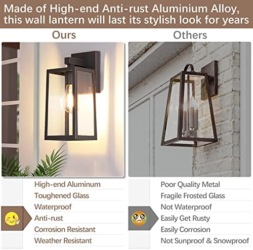 MAXvolador Outdoor Wall Light Fixtures, Exterior Waterproof Wall Lanterns - Image 5