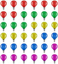 GvvooHome G40 Colored LED Outdoor String Bulbs for Christmas, 36 Pack by GvvooHome