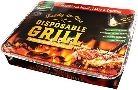 Disposable Charcoal Grill On-The-Go Ready to Use Easy to Light Kosher | Pack of 2 - Image 2