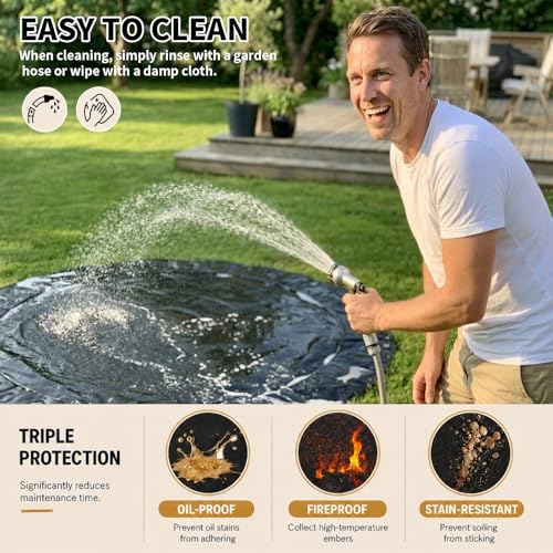 36" Round Fire Pit Mat for Solo Stove Bonfire - Image 4