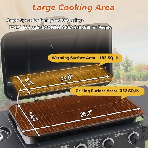 4 Burner Gas Grills, Outdoor Cooking Propane Gas Grills (4 Burner) - Image 5
