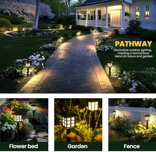 GIGALUMI Solar Lights Outdoor Waterproof 16 Pack, LED Garden Decor - Image 6