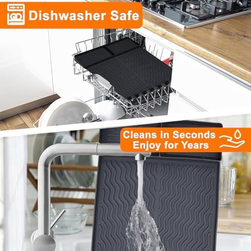 Silicone Grill Mat for Flat Top, Heat Resistant Griddle Tool Mat, Black - Image 7