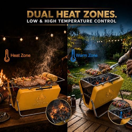 Ranger Portable Charcoal Grill, Compact Folding Camping BBQ - Image 6