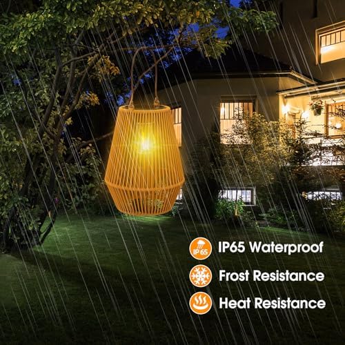 Solar Lanterns Outdoor Waterproof, Solar Lights Outdoor 4 Pack - Image 3