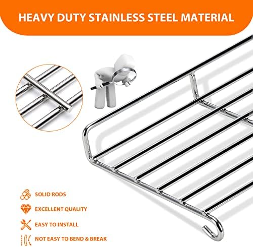 CANDANA Warming Rack for Weber Genesis II 300 Series Gas Grill Replacement Parts 66044 Stainless Steel Grid GS4 E310 E315 E330 E335 S310 S335 Heavy Duty Accessories - Image 3