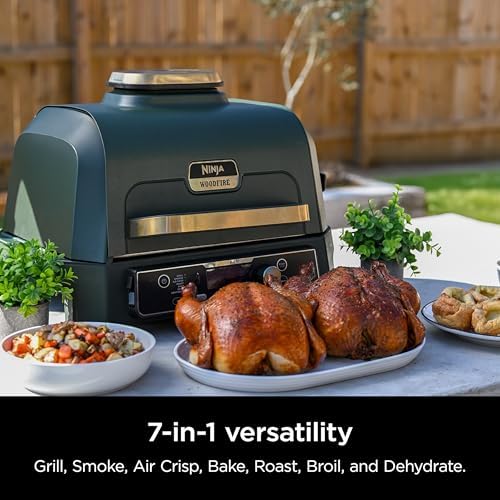 Ninja Woodfire ProConnect Premium XL Outdoor Grill & Smoker, Black & Gold - Image 2