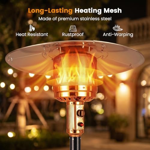 Tangkula 50,000 BTU Propane Patio Heater with Easy Ignition, Black - Image 3