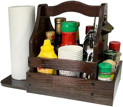 Outdoor BBQ Grill Caddy with Paper Towel Holder & Bottle Opener - Image 6