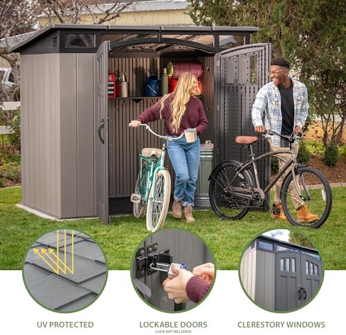 LIFETIME 8 x 5 Ft. Modern Outdoor Storage Shed - Image 5
