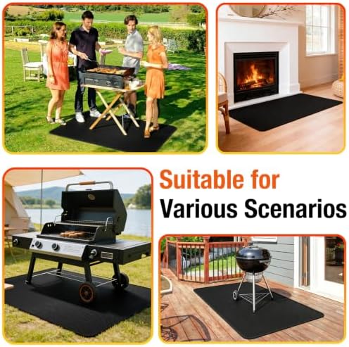 Non-Slip 48x30 Inch Under Grill Mats for Outdoor Grill, 2mm Thick - Image 7