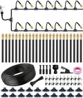32FT 5/16" Misting Irrigation System for Garden with 10 Adjustable Nozzles by ELDEROAKI
