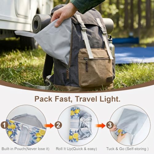 Picnic Table Cover with Bench Covers Camping Tablecloth Set with Pocket - Image 6