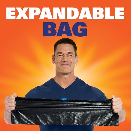 Hefty Ultra Strong 33 Gallon Trash Bags, Black, Unscented, 40ct - Image 7