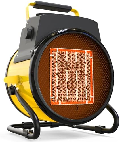 Outdoor Heater for Patio, 1500W Electric Garage Outdoor Heaters with 3 Modes, 3s Fast Heating, with Overheat Protection, Electric Space Heaters for Patio, Garage, Greenhouse, Office by Karveden