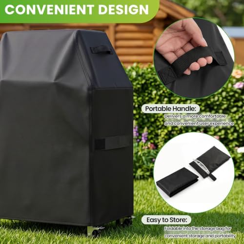 Grill Cover for Outdoor Grill, 32 inch Grill Covers Heavy Duty Waterproof - Image 6