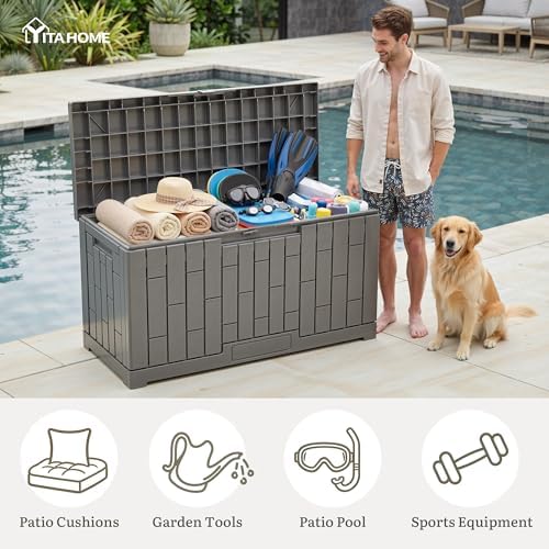 YITAHOME 60 Gallon Resin Deck Box - Image 6