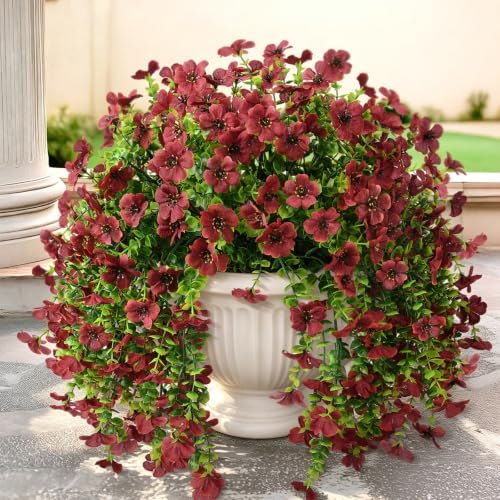 ZFProcess Artificial Hanging Flowers for Outdoors Fall Decoration by ZFProcessArtificialFlowers