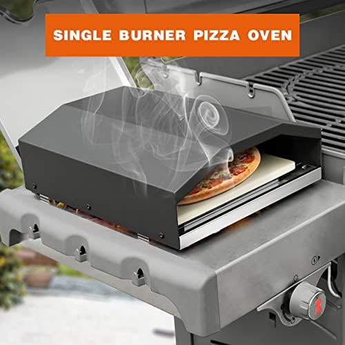 Onlyfire Side Burner Pizza Oven for Gas Grill – 700°F, w/Stone & Peel - Image 2