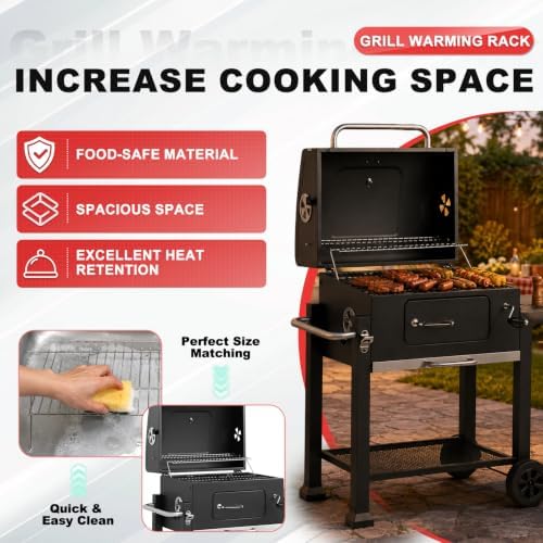 Grill Warming Rack for Expert 24" Charcoal Grill Replacement for Expert 24" - Image 5