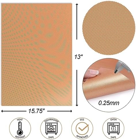 UBeesize Copper Grill Mats for Outdoor Grill – 6 Pack Heavy-Duty, Non-Stick BBQ Grilling Mat & Baking Mats, Reusable, Easy-Clean for Gas, Charcoal, Electric Grills (15.75 x 13 Inch) - Image 6