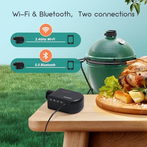 INKBIRD Wi-Fi & Bluetooth BBQ Smoker Temperature Controller Fan ISC-027BW - Image 2