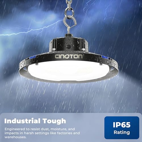 CINOTON Smart 150W 21000LM UFO LED High Bay Shop Light, ETL Listed 1 Pack - Image 5