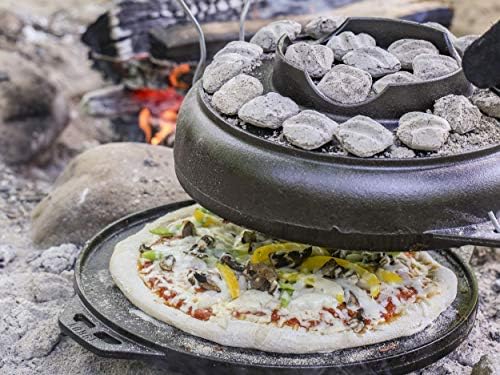 Lodge Cast Iron Cook-It-All Kit. Five-Piece Cast Iron Set includes a Reversible Grill/Griddle 14 Inch, 6.8 Quart Bottom/Wok, Two Heavy Duty Handles, and a Tips & Tricks Booklet. - Image 6