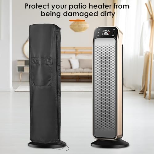 Electric Heater Cover for Dreo 26"H Space Heater Dustproof Smart Heater Cover Waterproof Smart Space Heater Covers for Indoor Outside Room Use - 10"Wx10"Dx25"H, Covers Only - Image 2
