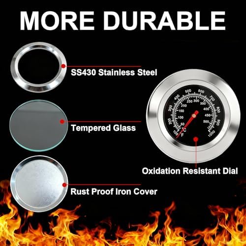 Grill Thermometer 3 Inch Large Dial 100-1000F Dual Scale - Image 4