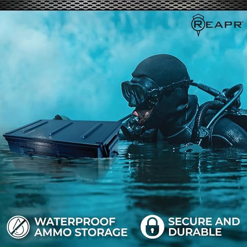 Reapr Steel Ammo Can, Heavy Duty Locking Metal Storage Box, Airtight - Image 3