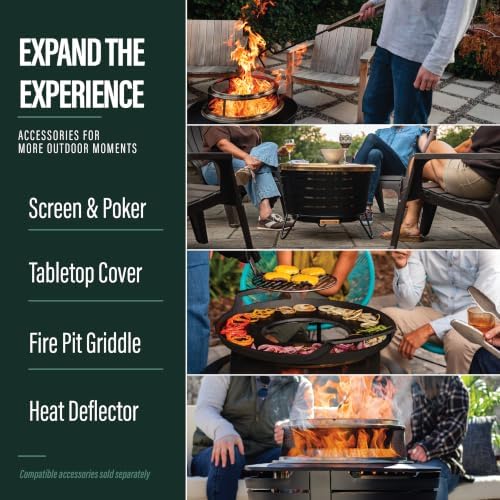 TIKI Patio 25-Inch Smokeless Outdoor Wood Burning Fire Pit with Cover - Image 6