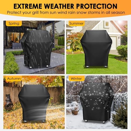 32 Inch Grill Cover, Waterproof, Weather, UV & Fade Proof for Outdoor Grill - Image 4