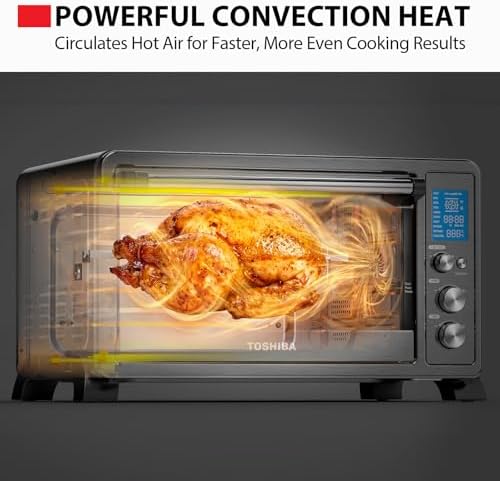 TOSHIBA 10-in-1 Convection Toaster Oven, 6-Slice Countertop Oven, 1500W - Image 6