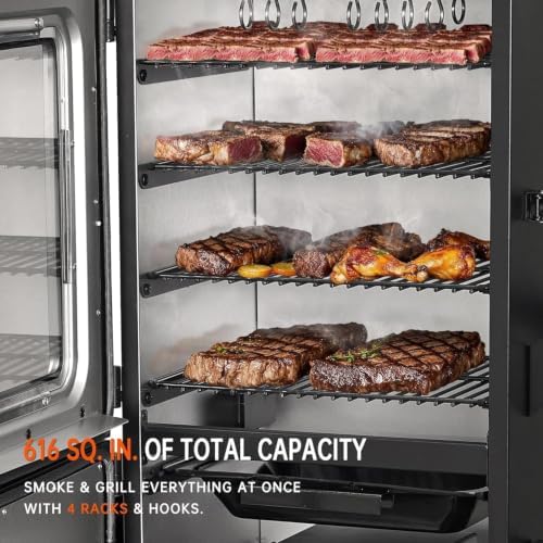 Pellet Smoker with Meat Probe and Cover - Image 5