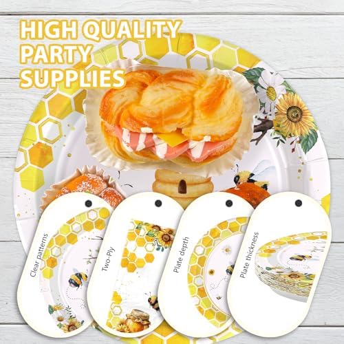 168 Pcs Bee Birthday Party Decoration Serves 24 ﻿ - Image 4