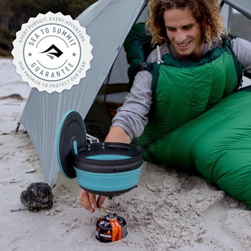 Sea to Summit Frontier Ultralight Collapsible 1-Liter Pot for Backpacking and Camping - Image 7
