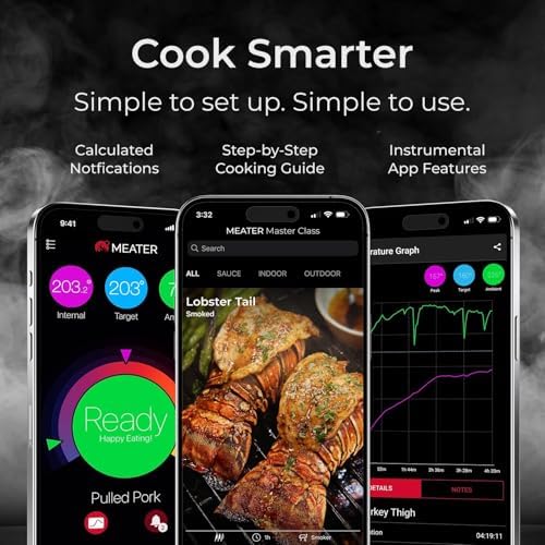MEATER Pro Smart Meat Thermometer, Walnut, Bluetooth, 1000°F, Long Range - Image 3