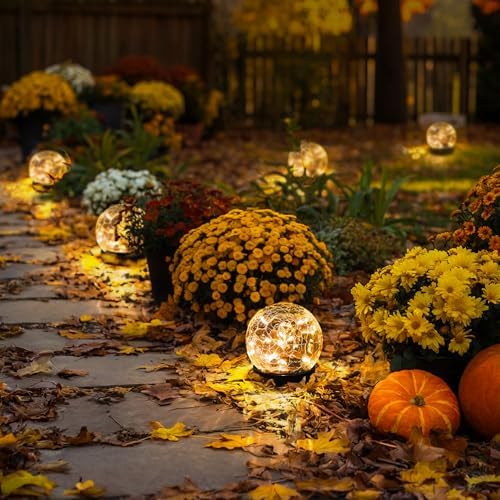 Solar Globe Lights Outdoor Waterproof-Solar Garden Lights 4 Pack - Image 5