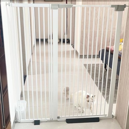 Rgqphantom 41" Tall Safety Pet Gate,Adjustable 29.92"-57.48" Wide(White) - Image 3